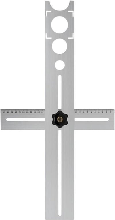 Gatzoeker Tegels - Meetinstrument Boren - Nauwkeurig Boren - Verstelbaar RVS - 60 cm - Zilverkleurig
