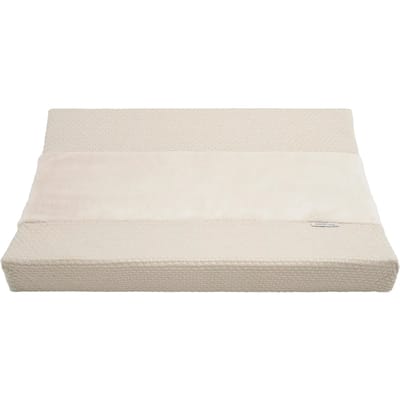 Baby's Only Gebreide baby aankleedkussenhoes - Waskussenhoes - Overtrek verzorgingskussen Sky - Warm Linen - 75x85 cm