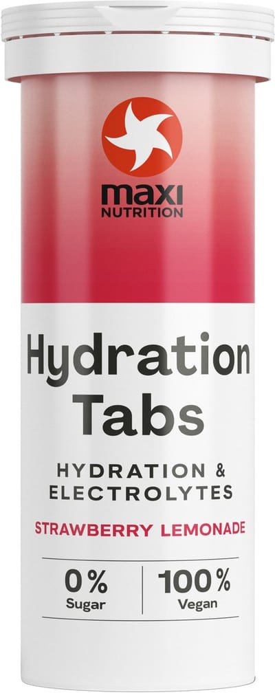 Maxi Nutrition Hydration Tabs Elektrolyten Aardbei (40 gr)