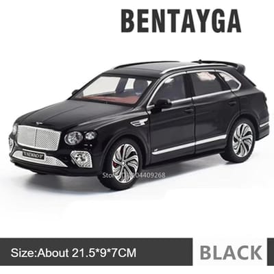 1:24 Schaal Mulsanne Bentayga Auto Model Speelgoed Metaal Diecast Pull Back Deuren Geopend Miniature Voertuig Modellen Jongens Geluid Licht Cadeaus