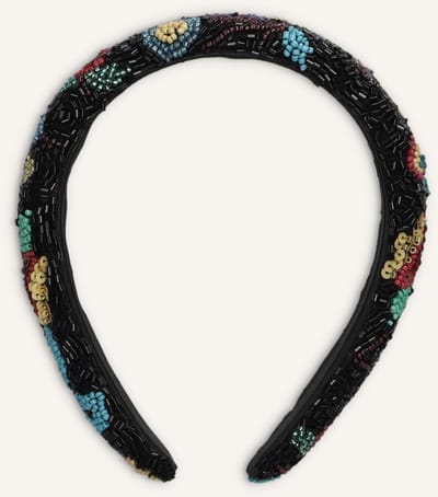 Becksondergaard Fairygard Wide Beaded Hairbrace Haaraccessoires Dames - Zwart - Maat ONESIZE