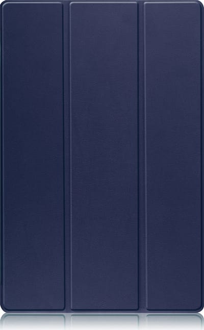 Hoesje - Geschikt voor Samsung Galaxy Tab S9 - Dun & Stevig - Trifold Bookcase - Hard Cover Case - Met Uitsparing Geschikt voor S Pen - Hardcover Book - Tablet Hoes - Donkerblauw