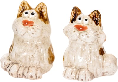Keramische kattenbeeldjes, grappige dierenbeeldjes voor de woonkamer,