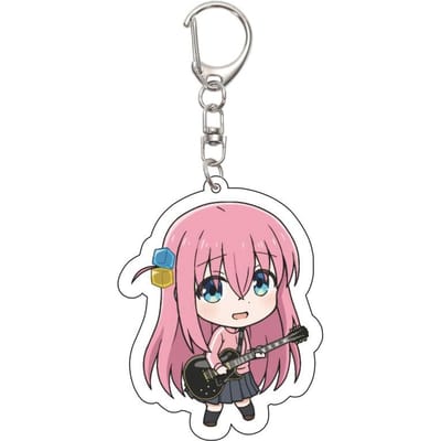 Cadeaus/55MM Anime BOCCHI THE ROCK Sleutelhanger Gotoh Hitori/Ijichi Nijika/Yamada Ryo/Kita Ikuyo Sleutelhanger Kerstcadeaus 55mm pink