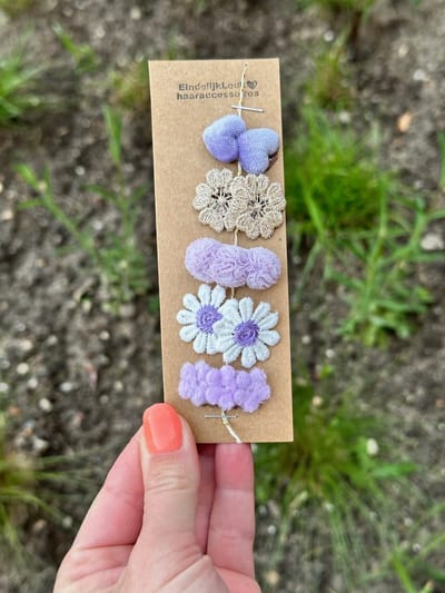 Antislip knipjes - Baby knipjes - Eerste haarspeldjes - Anti slip knipjes paars - Haaraccessoires meisjes - Kraamcadeautje - Haarknipjes baby - Anti slip - Haaraccessoires baby