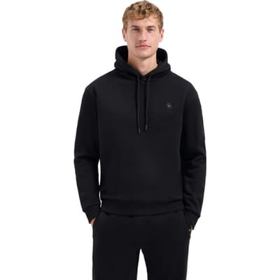 No Excess Sweater hooded brushed black