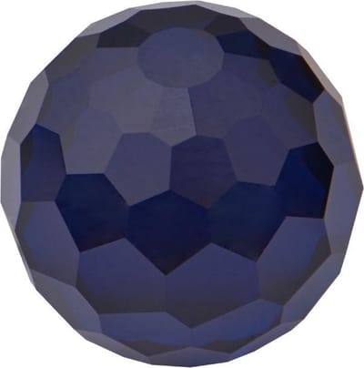 Quiges Verwisselbare Ring Steen Geslepen Bolletje 8mm - Donkerblauw - E8RHDC015