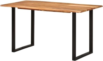 Eettafel Hout - Keukentafel Eiken - Samen Eten - Massief Acacia Hout - 140 x 70 x 76 cm - Bruin