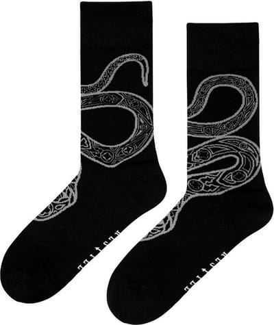 Restyle - Cathedral Snake Sokken - 35/38 - Zwart