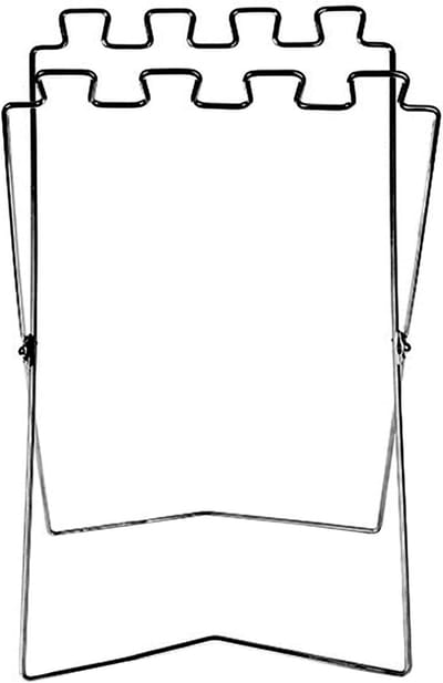 Vuilniszakstandaard - Afvalhouder - Outdoor Afvalbeheer - Opvouwbaar en Draagbaar - 56 x 32 cm - Zwart