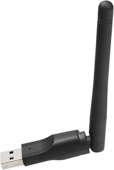 USB WLAN Adapter - Wi-Fi Dongle Antenne - Internet Verbinding Verbeteren - Dubbele Band Signaal - Hoge Versterking - Zwart