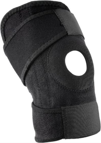New Age Devi - Verstelbare Kniebandage voor Stabiele Knieën - Rechts/Links - Met Patella Stabilisator Opening
