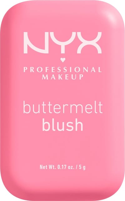 NYX Professional Makeup Buttermelt Blush - Alle huidtypes - Verrijkt met mango-, amandel- en sheaboter - Butta Together - 5 gr