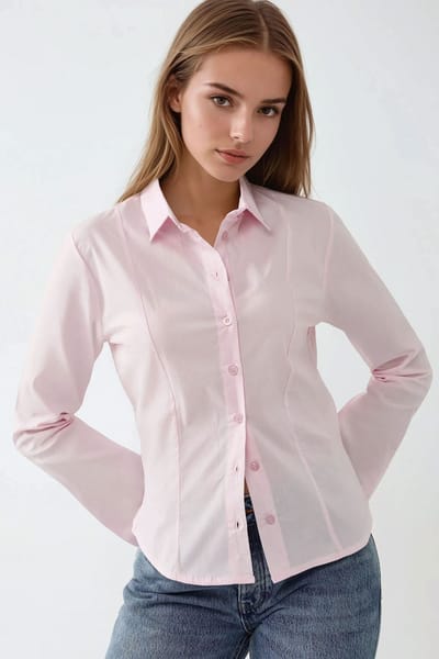 Strakke Lange Mouwen Shirt