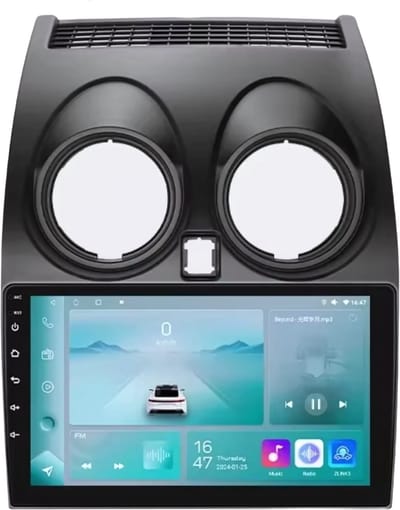 Autoradio met bluetooth - Carplay - Voor Nissan Qashqai J10 (2006-2013) - Geschikt voor Apple en Android - Stereo - Navigatie - Navigatiesysteem auto - 1GB 32GB