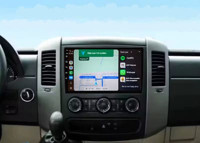 Autoradio 2/32 met Carplay en Android auto | Geschikt voor Mercedes Benz A, B, V klasse, Vito, Viano Sprinter en Vw Volkswagen Crafter 2004-2017 | Radio scherm met Navigatie | 2004 2005 2006 2007 2008 2009 2010 2011 2012 2013 2014 2015 2016 2017 B200