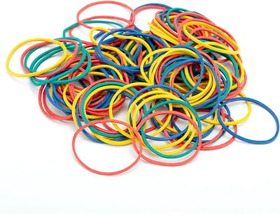 Elastieken, rubberen ringen, huishoudrubber, essentials, elastisch, voor huishouden, werk, school, kantoor