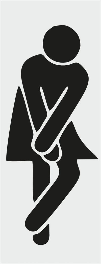 wc bordje dames - hoge nood - Deurbordje - WC bordje - WC - Toiletbord - Bordje - aluminium - Pictogram - Dames Heren – Vrouw - Man – Zelfklevend - 130 mm x 50 mm x 0,5 mm - 5 Jaar Garantie