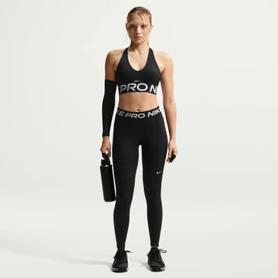 Nike Lange legging met halfhoge taille voor dames Pro - Zwart- Dames, Zwart XXS