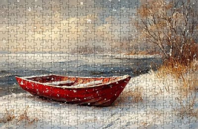 Houten Puzzel - Landschap Puzzel - Ontspanning Thuis - Siberisch Hout - 120x80 cm - Landschap 4
