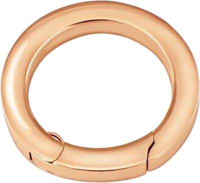 Quiges - RVS Verbindingsring Rosé Verguld 22mm voor Kettingen en Hangers - EPC010
