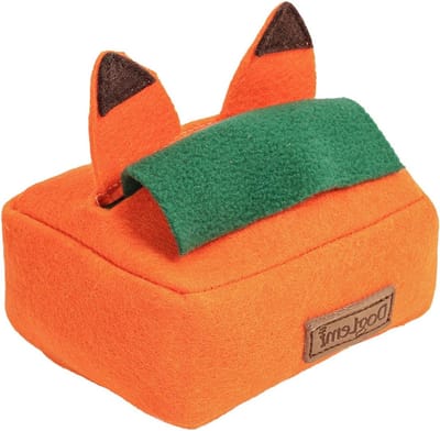 Hondensnuffelspeelgoed - Honden voerspeelgoed - Mentale stimulatie hond - Scheurbestendig polyester - 13.5 cm - Oranje