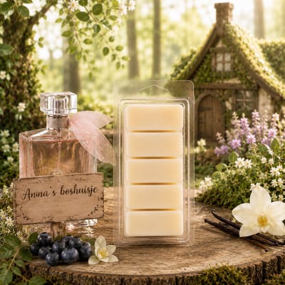 Waxmelts Anna's Boshuisje - Snapbar - 55 gram - Sojawas - Handmade - Dierproefvrij - Vegan - Huisparfum - Voor in geurbrander - Waxbrander - Geur in huis - Wax melt - Geurkaars - Parfum