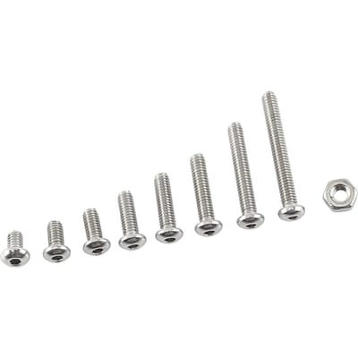 M2.5 A2 Roestvrij Staal Zeskant Schroeven Bout en Zeskant Moeren Assortiment(Knop hoofd)