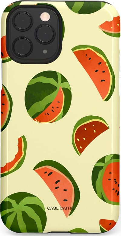 Casetastic Hoesje Geschikt voor Apple iPhone 11 Pro - Stijlvolle Beschermende Duo-layer Case - Watermeloen Festijn