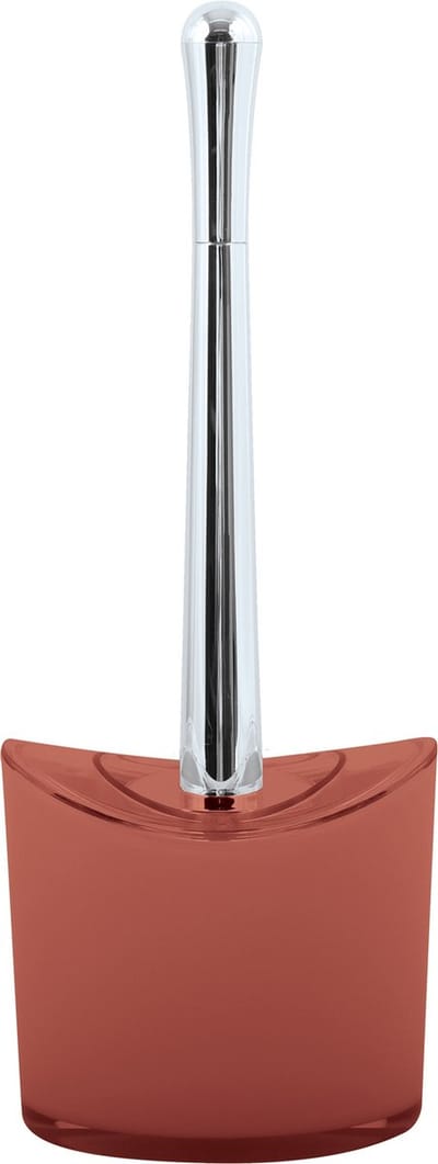 MSV Manihi Toiletborstel met Houder – WC-borstel met Stevige Synthetische Borstelharen – Terracotta Rood