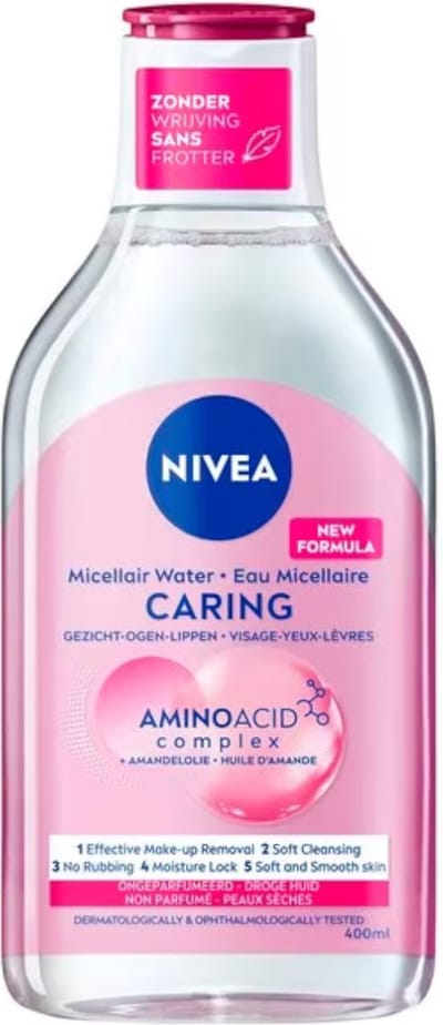 NIVEA 0% Residu Micellair Water Droge Huid - 5 x 400 ml - Voordeelverpakking
