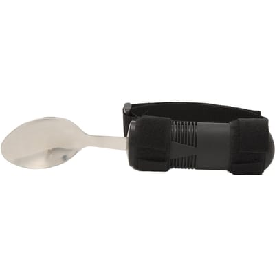 Adaptief Bestek Makkelijke Grip Anti-Slip Handvatten Handicap Ondersteunend Speciale Benodigdheden Lepel Verstelbaar L(for 6.5-9kg) black
