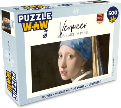 Puzzel Kunst - Meisje met de parel - Vermeer - Legpuzzel - Puzzel 500 stukjes