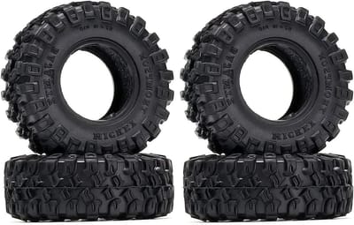 4 Stuks 1.0 Inch Rubber Banden voor RC Crawler Auto's - Geschikt voor 1/18 en 1/24 Modellen, Upgrade Onderdelen voor Axial AX24, SCX24, FMS FCX24, TRX4M