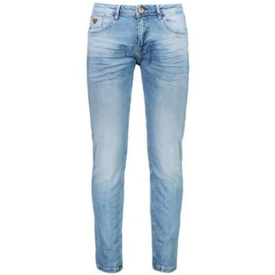 Cars Jeans - Heren Jeans - Heren - W27 X L34 - Blauw - Katoen - Blast-Bleached Used