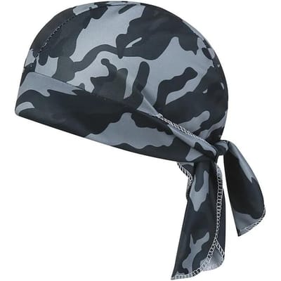 Camouflage Hoofdband Bandana Zakdoek Hoofd Man Piratenhoed Fiets Capuchon Zonbescherming Sport Ademend Bedrukte Hoofddoek gray