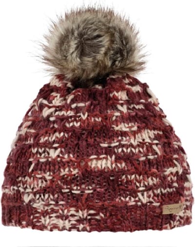 Roadsign - muts - muts dames winter - beany - met pompon -bruin, creme