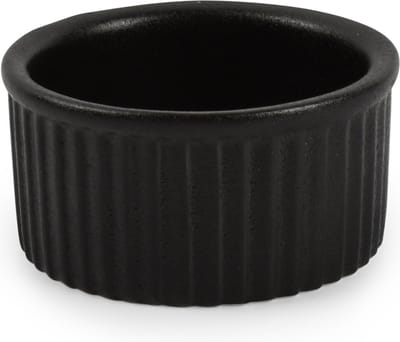 Bonbistro Ovenschaal 7xH3cm zwart Ardo - set/6