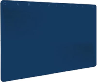 Gekleurde PVC kaart - Marineblauw mat