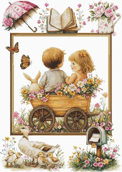 Borduurpakket Luca-S - The Adventures of The Little Ones - De Avonturen van de kleintjes - B7043