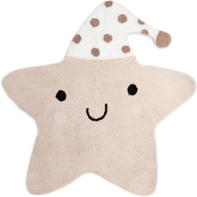 Baby's Only Vloerkleed Ster Heaven - Vloerkleed Laagpolig - Antislip - Kindertapijt - Speelkleed - Kindermat - Vloerkleed voor babykamer & kinderkamer - Tapijt - Clay/Warm Linen - 105x100 cm