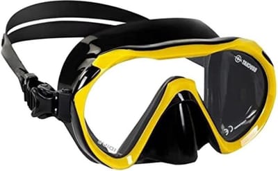 Duikmasker en snorkelmasker - voor volwassenen met snorkelset - zwart Snorkelmasker
