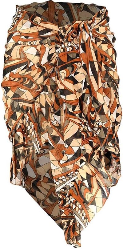 Pareo Omslagdoek Bruin Dames Vrouwen Strandjurkje Sarong