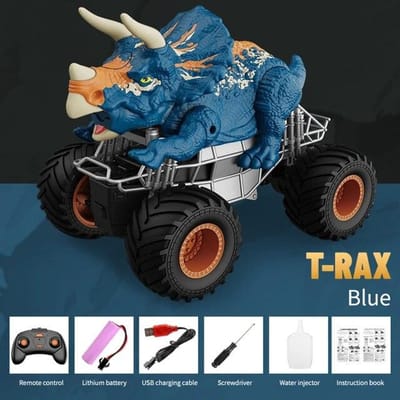 Spray Dinosaur Off-Road RC Auto Speelgoed Klimmen Off-Road Bigfoot Tyrannosaurus Rex Triceratops Stunt Auto Voor Kindercadeau speelgoed B Triceratops