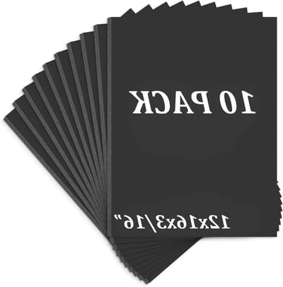 Schuimplaten - Foamboard Mat Board - Kunstwerken Ondersteunen - Dubbelzijdig Zwart - 12x16 Inch - Zwart