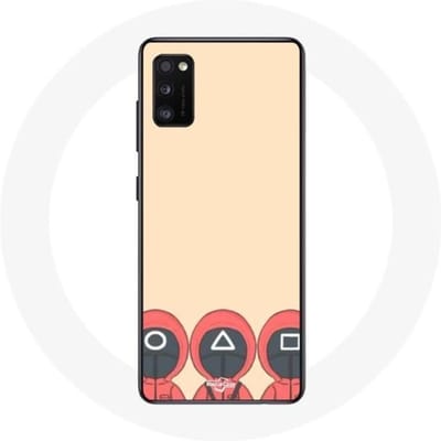 Samsung Galaxy A41 hoesje Squid Game Masks Square Triangle en Circle Fan Art