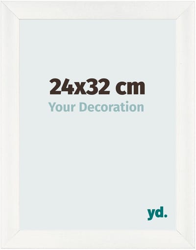 Your Decoration - Fotolijst 24x32 cm - MDF - Wit Geveegd - Pisa
