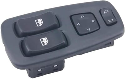 Raamschakelaar Auto - Elektrische Ruitenschakelaar - Auto Onderhoud - Duurzaam ABS Materiaal - 1x1x1 cm - Zwart
