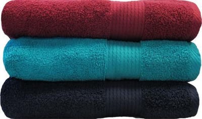 iSleep Terry Handdoek - 60x110 cm - Donker Blauw - 3 stuks