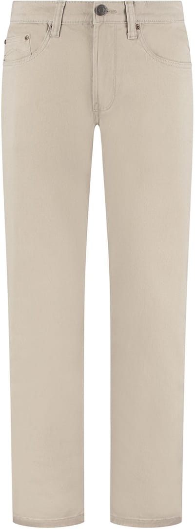MASKOVICK - Clinton - Heren - Twill - Stretch Broek - Regular Fit - Beige - W28 L34
